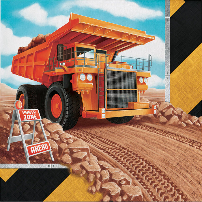 192ct Bulk Big Dig Construction Luncheon Napkins