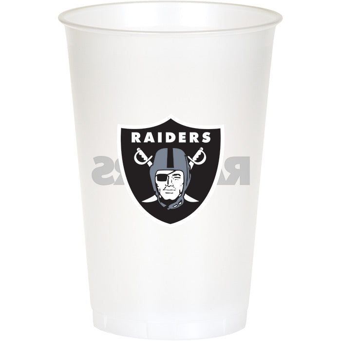 96ct Bulk Las Vegas Raiders 20 oz Plastic Cups