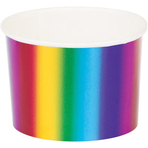 72ct Bulk Rainbow Foil Treat Cups