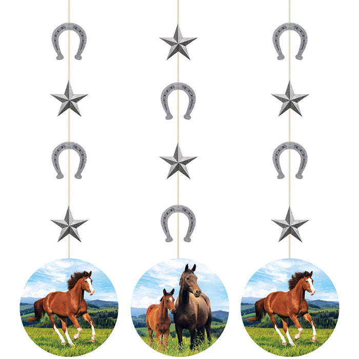 36ct Bulk Wild Horse Hanging Decorations