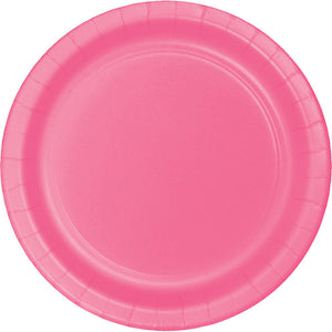 Bulk 96ct Candy Pink Value Friendly Dessert Plates 