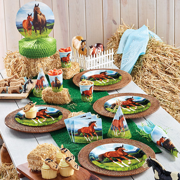 Bulk Wild Horse Paper Dinner Plates 96 per Case 27.90 case