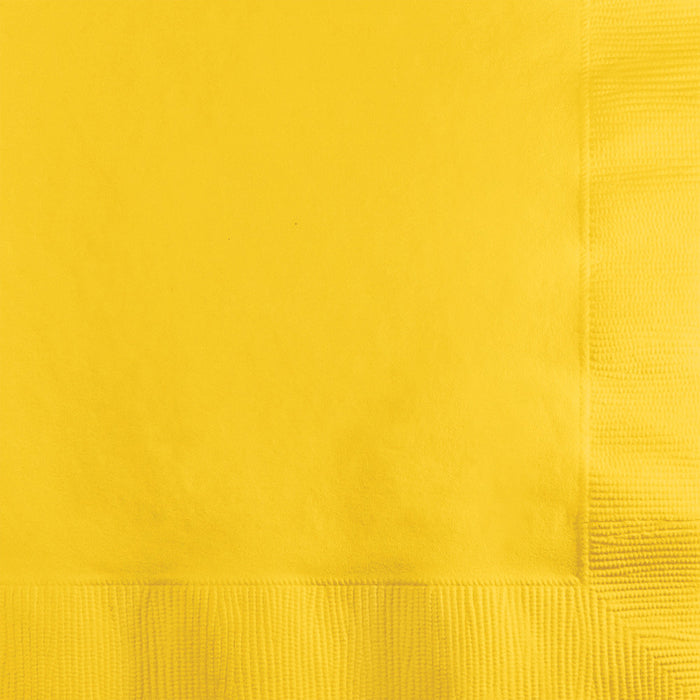 Bulk 240ct School Bus Yellow Value Friendly Luncheon Napkins 
