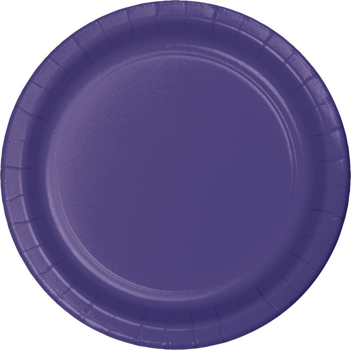 Bulk 240ct Purple Paper 6.75 inch Dessert Plates 