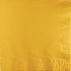 Bulk 600ct School Bus Yellow 2 Ply Luncheon Napkins 