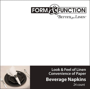 Bulk 288ct White Better than Linen Beverage Napkins 