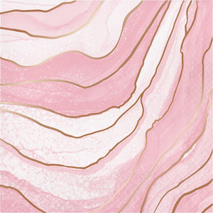 192ct Bulk Rose All Day Geode Luncheon Napkins