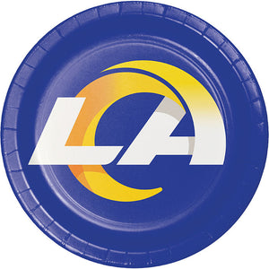 96ct Bulk Los Angeles Rams Dinner Plates